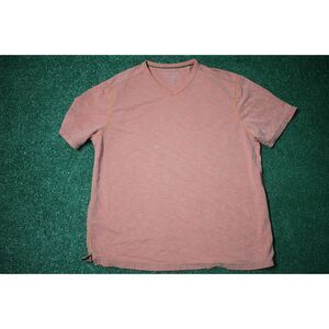Tommy Bahama IslandZone Performance V-Neck Shirt XL Tall Orange